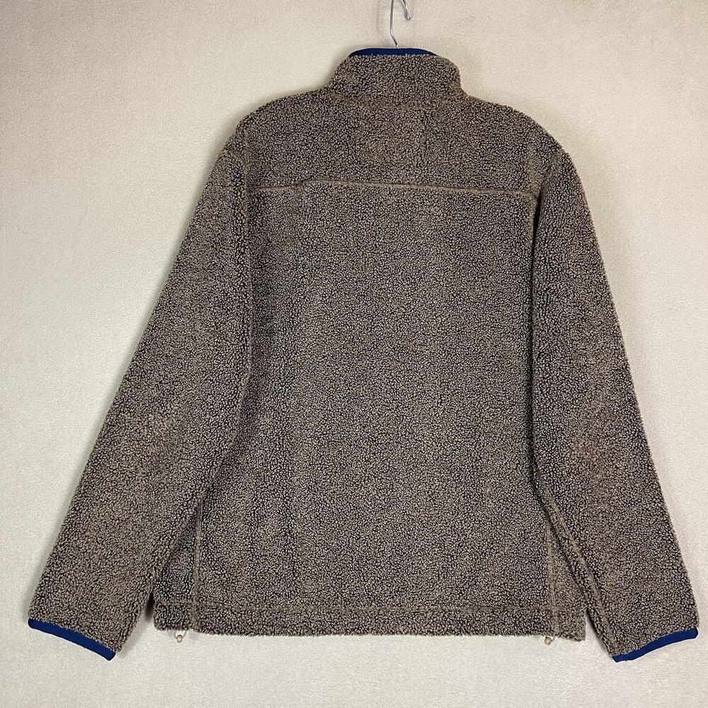 Vineyard Vines Sweater Mens M Brown 1/4 Zip Nantucket Sherpa Fleece Mock Neck - Picture 11 of 12